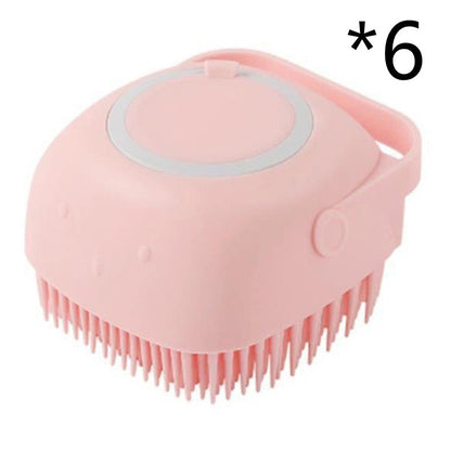 Silicone Dog Bath Massage Gloves Brush Pet Cat Bathroom Cleaning Tool Comb Brush For Dog Can Pour Shampoo Dog Grooming Supplies - Complete Home USA