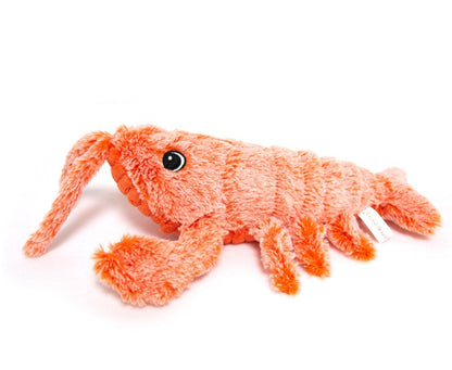 Pet Toys Electric Jumping Shrimp USB Charging Simulation Lobster Funny Cat Plush Pets Toy - Complete Home USA