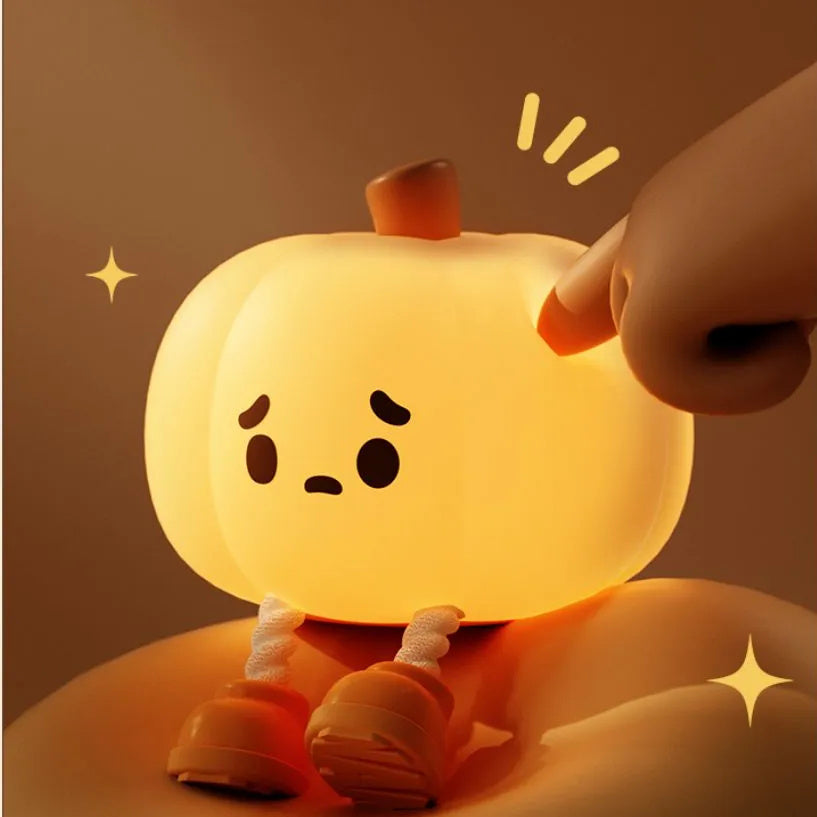 Home Decor Halloween Pumpkin Night Light Cute Soft Silicone Lamp Touch  Dimmable Rechargeable Bedside Decor Light Kids Gifts Halloween Decorations - Complete Home USA