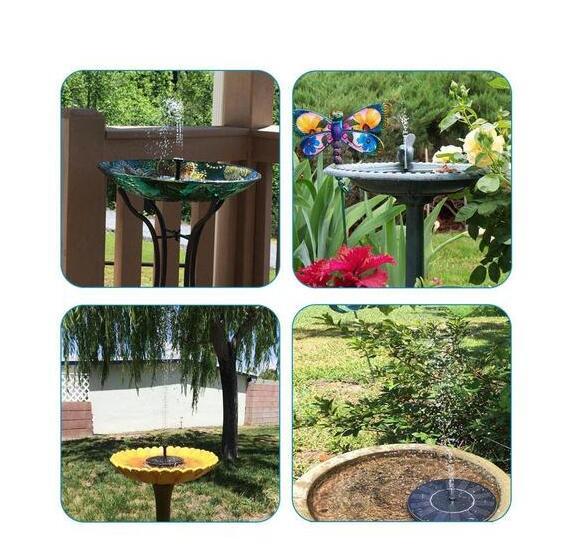 Solar Water Mercury Garden Miniature Floating Fountain - Complete Home USA