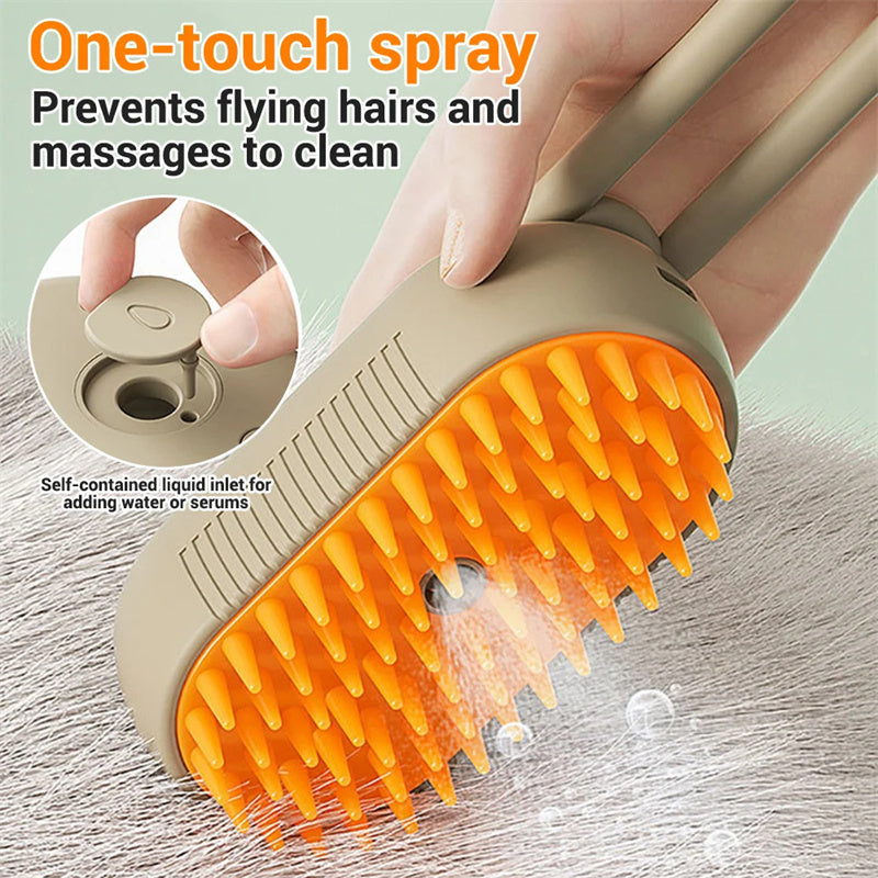 Cat Steam Brush Steamy Dog Brush 3 In 1 Electric Spray Cat Hair Brushes For Massage Pet Grooming Comb Hair Removal Combs Pet Products - Complete Home USA