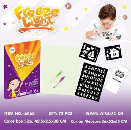 Educational Toy Drawing Pad 3D Magic 8 Light Effects Puzzle Board Sketchpad - Complete Home USA