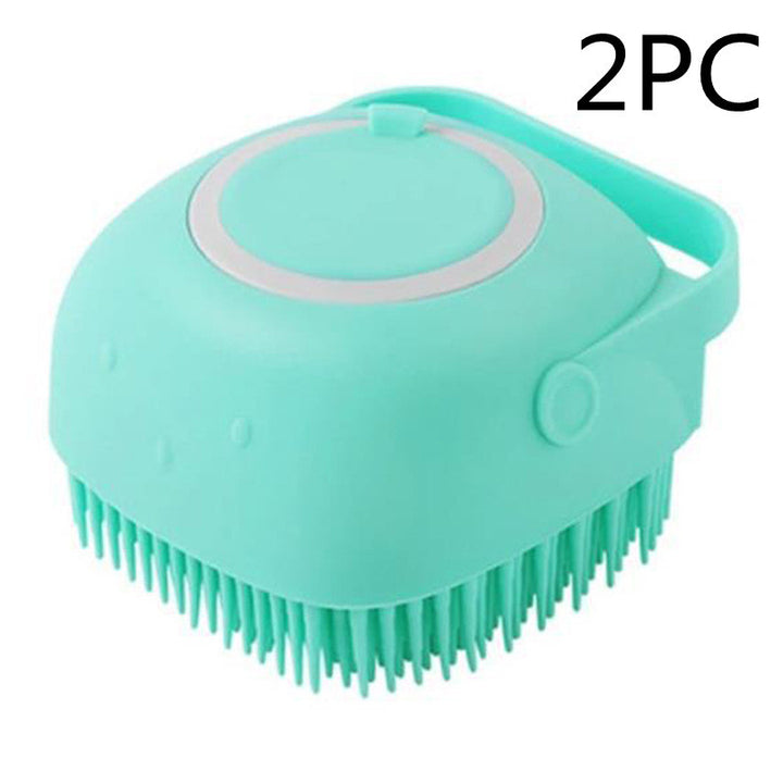 Silicone Dog Bath Massage Gloves Brush Pet Cat Bathroom Cleaning Tool Comb Brush For Dog Can Pour Shampoo Dog Grooming Supplies - Complete Home USA