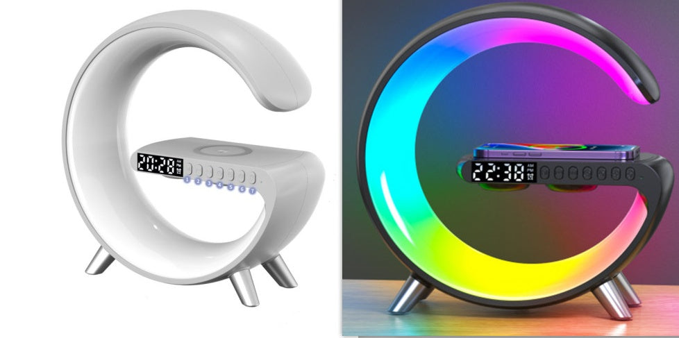 LED Lamp with Bluetooth Speaker and Wireless Charging