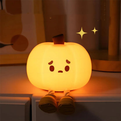 Home Decor Halloween Pumpkin Night Light Cute Soft Silicone Lamp Touch  Dimmable Rechargeable Bedside Decor Light Kids Gifts Halloween Decorations - Complete Home USA