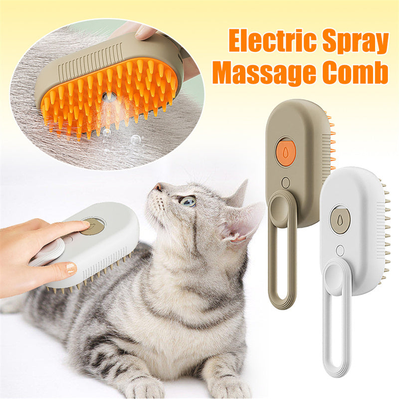 Cat Steam Brush Steamy Dog Brush 3 In 1 Electric Spray Cat Hair Brushes For Massage Pet Grooming Comb Hair Removal Combs Pet Products - Complete Home USA