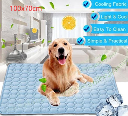 Pet Dog Cat Ice Silk Cold Nest Pad For Cooling In Summer - Complete Home USA