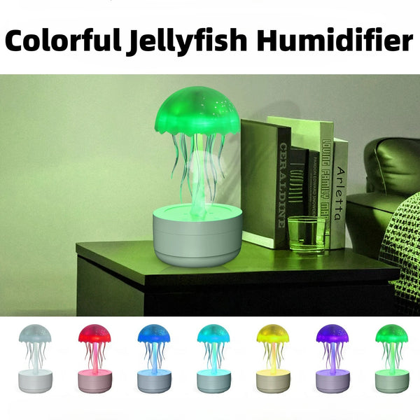 Jellyfish Humidifier and Fragrance Diffuser – Colorful Night Light with Heavy Fog for Home, Bedroom, and Office Use