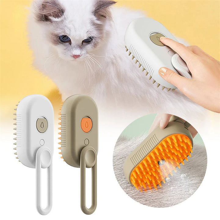 Cat Steam Brush Steamy Dog Brush 3 In 1 Electric Spray Cat Hair Brushes For Massage Pet Grooming Comb Hair Removal Combs Pet Products - Complete Home USA