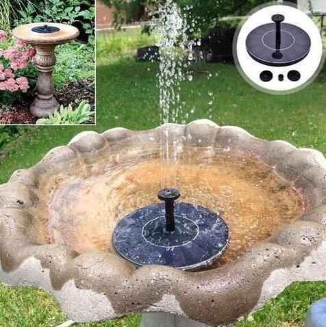 Solar Water Mercury Garden Miniature Floating Fountain - Complete Home USA