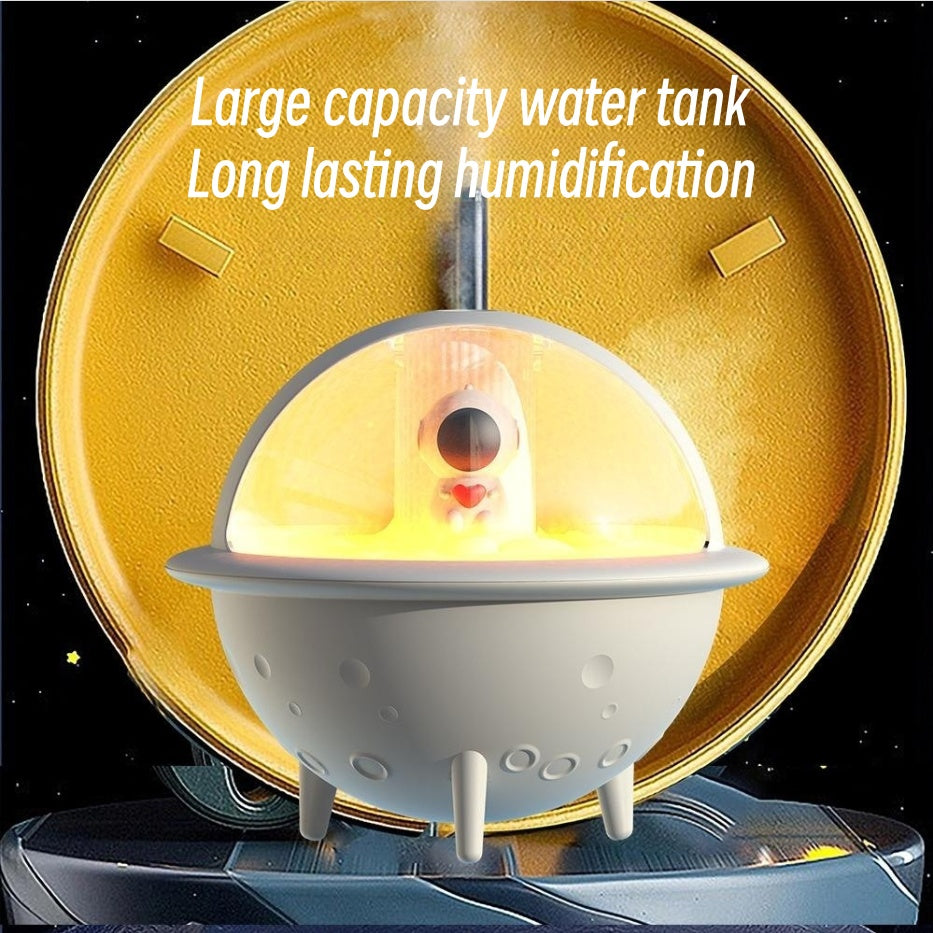 Astronaut Humidifier For Bedroom Mini Air Humidifier Space Planet Air Humidifier USB Electric Ultrasonic Cool Water Mist Aroma Diffuser With LED Light For Home Room Mini Humidifier - Complete Home USA