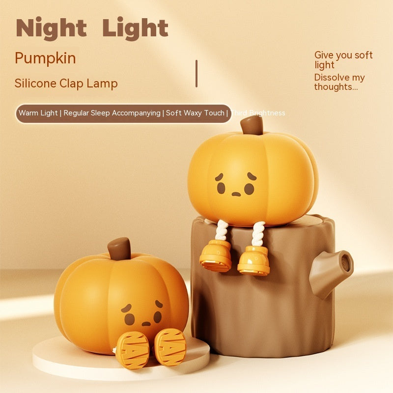 Home Decor Halloween Pumpkin Night Light Cute Soft Silicone Lamp Touch  Dimmable Rechargeable Bedside Decor Light Kids Gifts Halloween Decorations - Complete Home USA