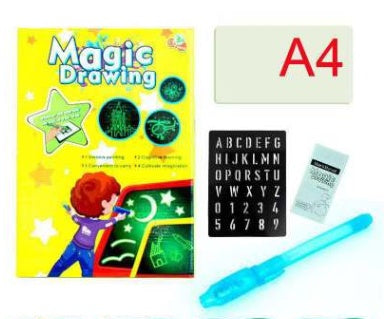 Educational Toy Drawing Pad 3D Magic 8 Light Effects Puzzle Board Sketchpad - Complete Home USA