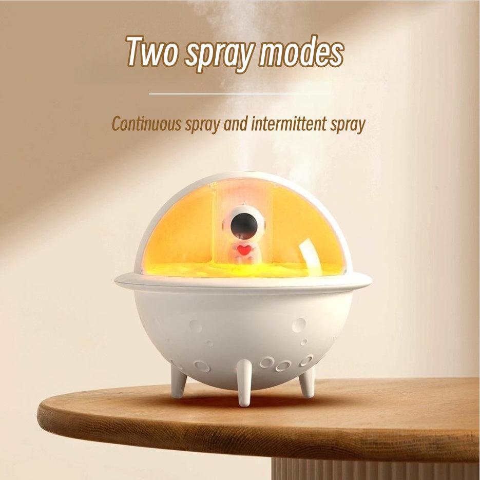 Astronaut Humidifier For Bedroom Mini Air Humidifier Space Planet Air Humidifier USB Electric Ultrasonic Cool Water Mist Aroma Diffuser With LED Light For Home Room Mini Humidifier - Complete Home USA