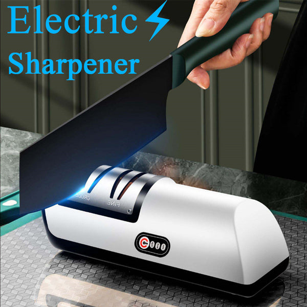 USB Rechargeable Electric Knife Sharpener – Automatic, Adjustable Tool for Quick Sharpening of Knives, Scissors, and Blades