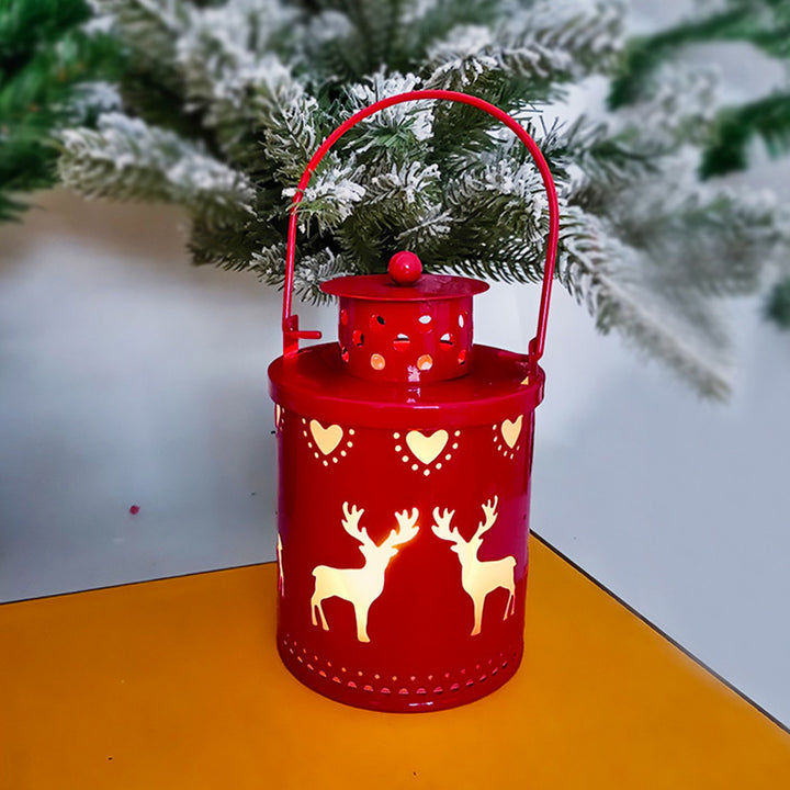 Christmas Candle Lights LED Small Lanterns Wind Lights Electronic Candles Nordic Style Creative Holiday Decoration Decorations - Complete Home USA