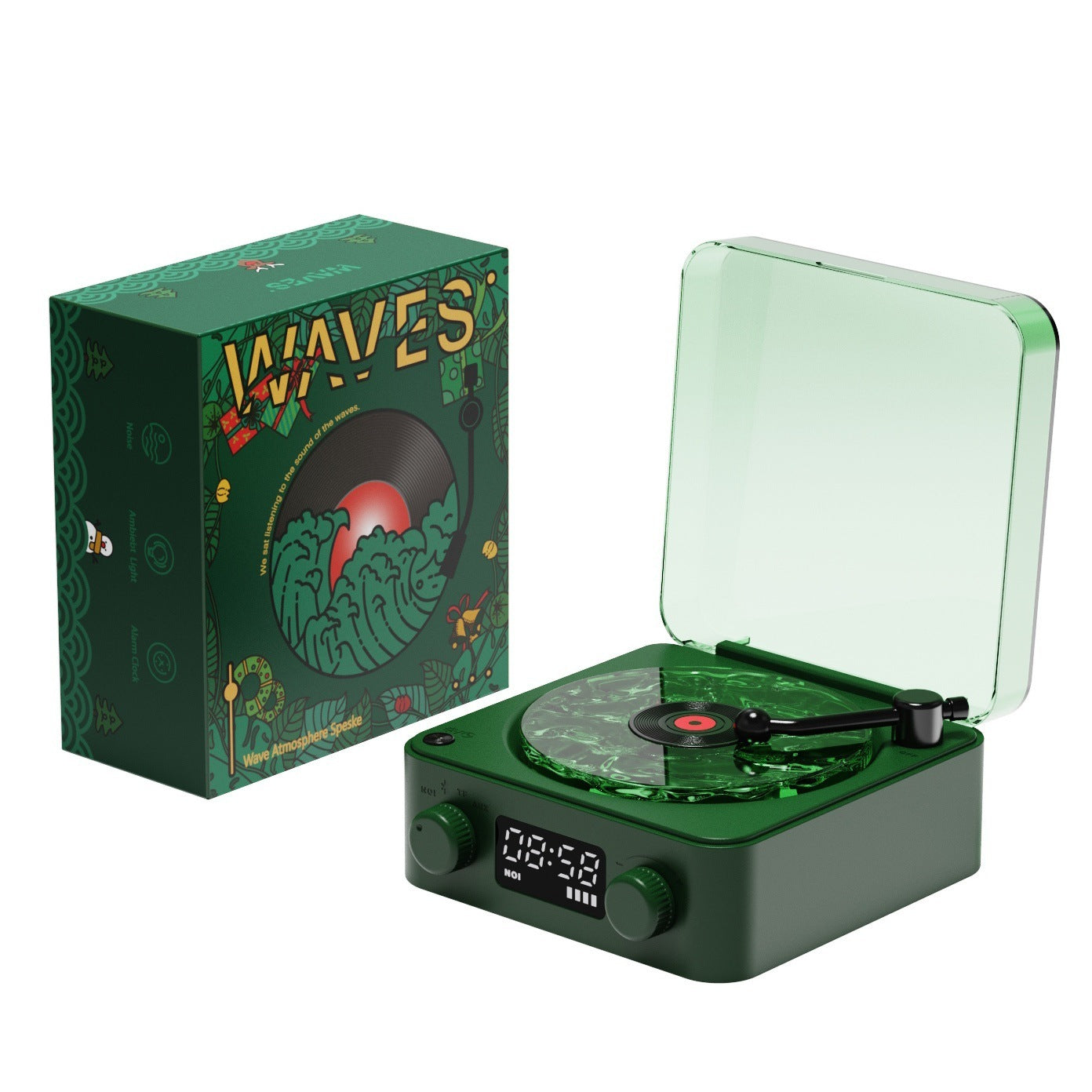 Turntable Waves Vinyl Speaker