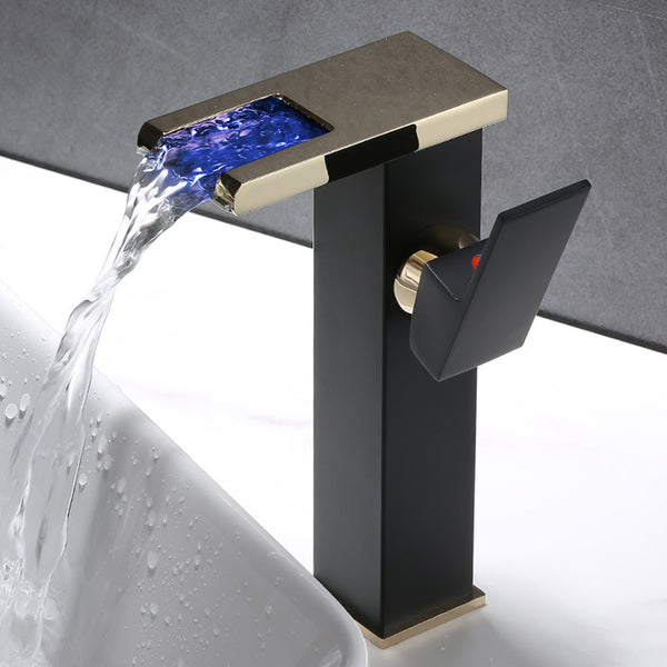 High End Modern LED Waterfall Faucet