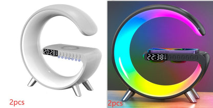 LED Lamp with Bluetooth Speaker and Wireless Charging