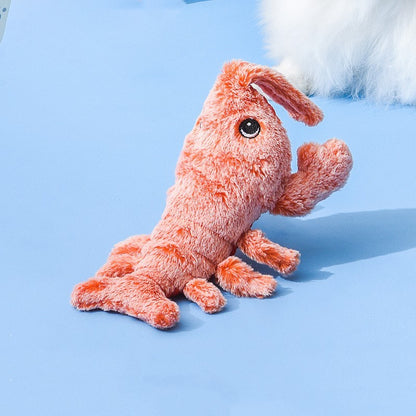 Pet Toys Electric Jumping Shrimp USB Charging Simulation Lobster Funny Cat Plush Pets Toy - Complete Home USA