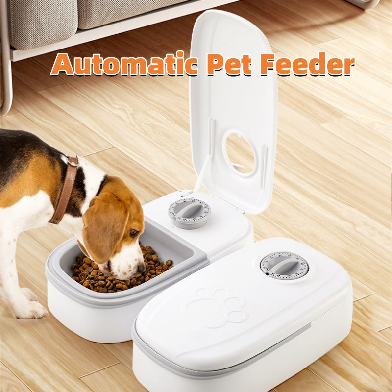 Automatic Pet Feeder Smart Food Dispenser For Cats Dogs Timer Stainless Steel Bowl Auto Dog Cat Pet Feeding Pets Supplies - Complete Home USA