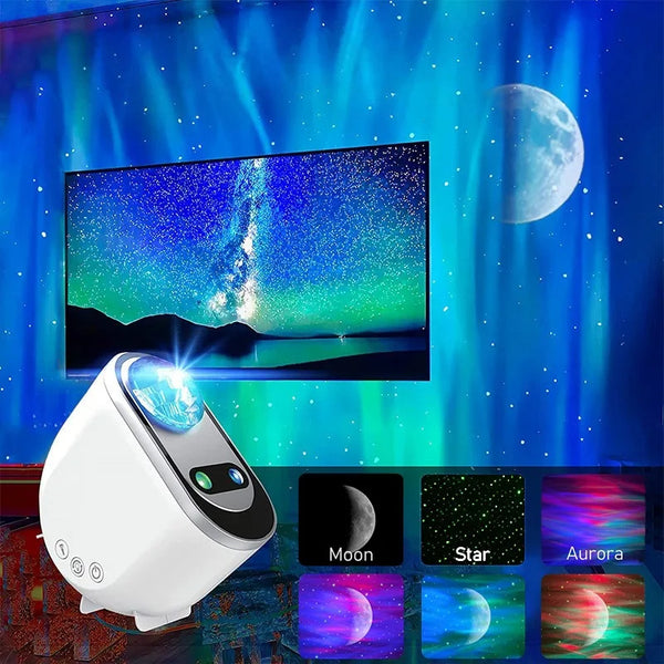 Aurora Borealis Starlight Projectors LED Galaxy Star Atmosphere Galaxy Night Light Home Bedroom Sky Moon Lamp Room Decor Gift - Complete Home USA