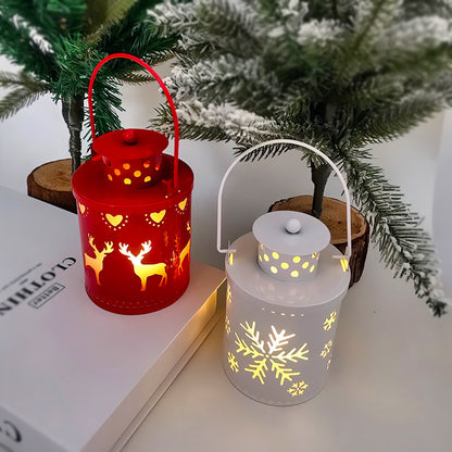 Christmas Candle Lights LED Small Lanterns Wind Lights Electronic Candles Nordic Style Creative Holiday Decoration Decorations - Complete Home USA