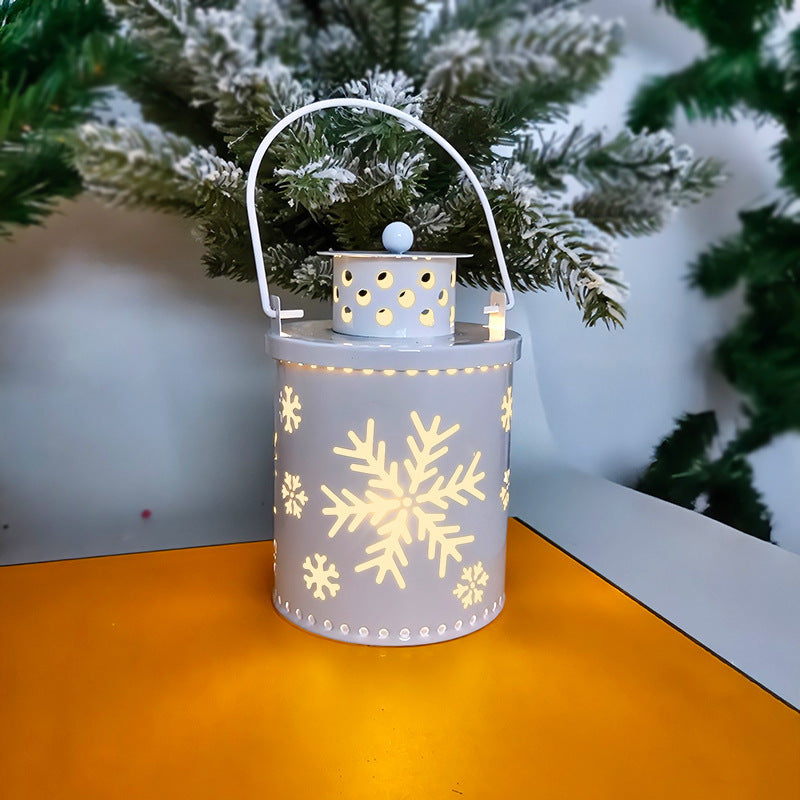 Christmas Candle Lights LED Small Lanterns Wind Lights Electronic Candles Nordic Style Creative Holiday Decoration Decorations - Complete Home USA